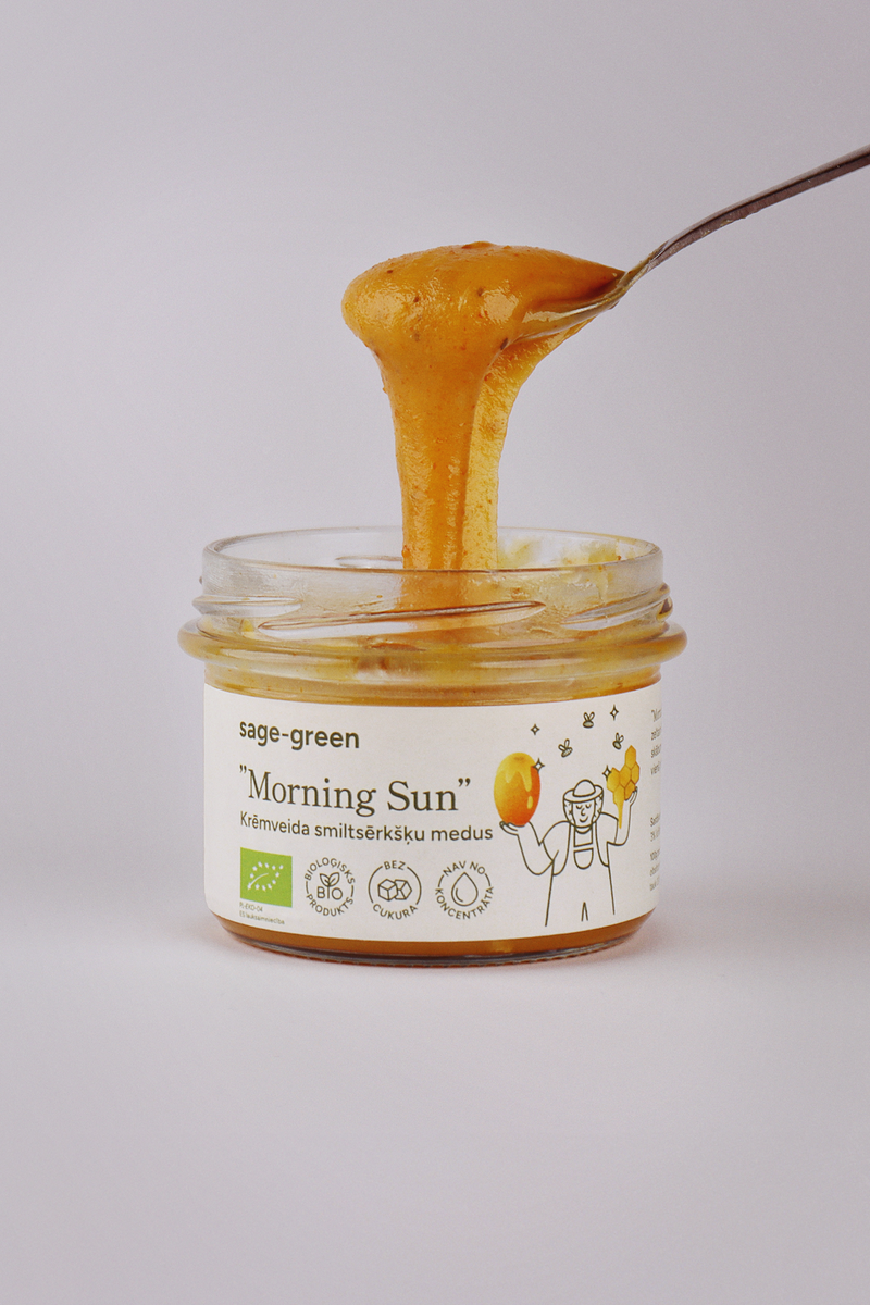Morning Sun – ekologiškas kreminis medus su šaltalankiais 220 g