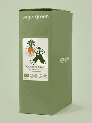 Carotene Glow – ekologiškos morkų ir citrinų sultys 3 L