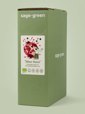 „Bitter Sweet“ – 100 % ekologiškos aronijų ir granatų sultys, 3 l