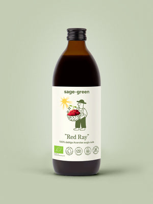 „Red Ray“ – 100 % ekologiškos acerolos vaisių sultys, 500 ml