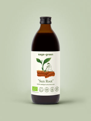 „Sun Root“ – 100 % ekologiškos ciberžolės sultys, 500 ml