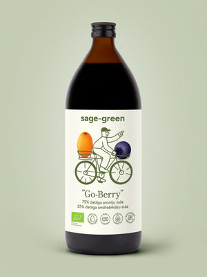 „Go Berry“ – 100 % ekologiškos aronijų ir šaltalankių sultys, 1000 ml